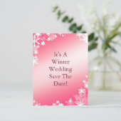 Cartes de sauvegarde de date flocons de neige roug (Debout devant)