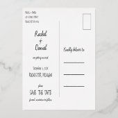 Cartes de sauvegarde de date lanternes d'argent d' (Verso)