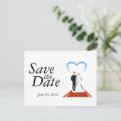 Cartes de sauvegarde de date Mariée Marié Couple (Debout devant)