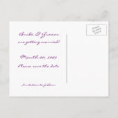 Cartes de sauvegarde de date Orchidée Blanche (Dos)