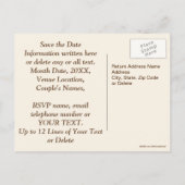 Cartes de sauvegarde de date personnalisées pour 5 (Dos)