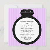 Cartes de sauvegarde de date pour bague de fiançai (Dos)