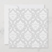 Cartes de sauvegarde de la date Damask noir Monogr (Dos)
