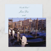 Cartes de sauvegarde de la date des gondoles (Devant / Derrière)