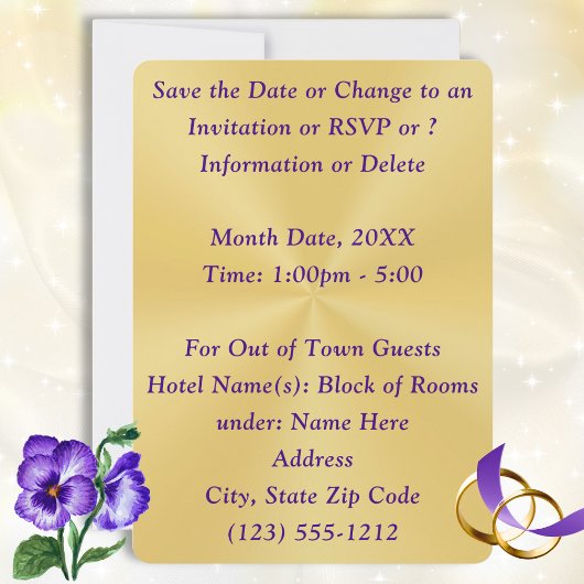 Cartes de sauvegarde de la date pour le 50e annive