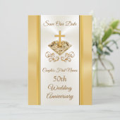 Cartes de sauvegarde de la date pour les 50 ans de (Debout devant)