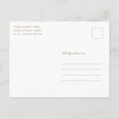 Cartes de sauvegarde de mariage en feuille d'or (Dos)