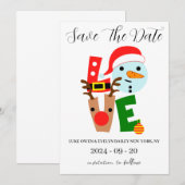 cartes de sauvegarde de Noël rouge et vert (Devant / Derrière)