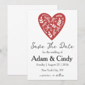 cartes de sauvegarde de Noël rouge et vert (Devant / Derrière)