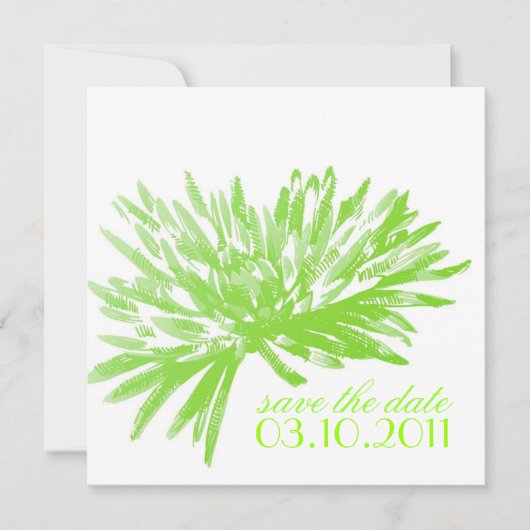 Cartes de sauvegarde florale modernes à conserver (Devant)