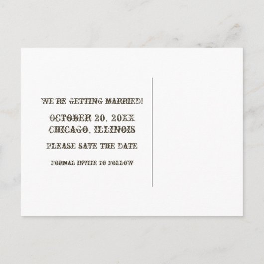 Cartes de sauvegarde Mocha Steampunk pour annoncer (Dos)