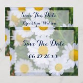 Cartes de Save The Date Fleuris Personnalisés avec (Devant / Derrière)