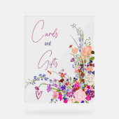 Cartes de script fleurs sauvages cadeaux douche de (Recto)