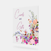 Cartes de script fleurs sauvages cadeaux douche de (Angle)