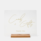Cartes de script minimales + Cadeaux Mariage Gold (Recto)