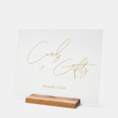 Cartes de script minimales + Cadeaux Mariage Gold (Angle)
