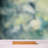Cartes de script minimales + Cadeaux Mariage Gold (Neutre)
