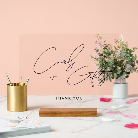 Cartes de script minimes + Cadeaux Mariage noir (Mariage)