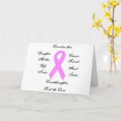 Cartes de sensibilisation au cancer du sein (Fleur jaune)