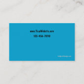 Cartes de services d'aquarium marin (Dos)