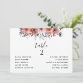 Cartes de siège avec nom d'invité rose et bleu (Debout devant)