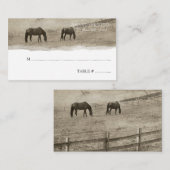 Cartes de siège de ferme Rustique Horse (Devant / Derrière)