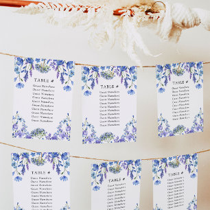 Cartes de Siège de Mariage Florales Fleur Sauvage