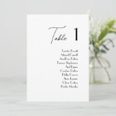 Cartes de siège de table de mariage simples et élé (Debout devant)