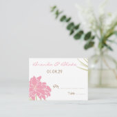 Cartes de siège de table mariage - Lys tropicaux (Debout devant)