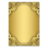 Cartes de Siège Élégantes en Or (Dos)