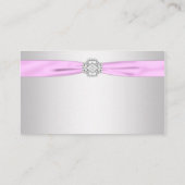 Cartes de siège en argent et rose (Dos)