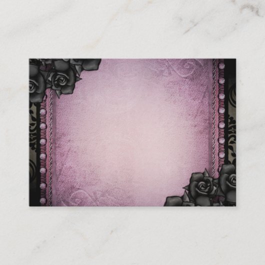 Cartes de siège gothiques violettes et noires 3,5x (Devant)