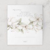 Cartes de siège Magnolias Aquarelle (Extérieur déplié)