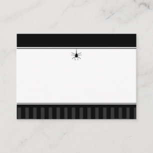 Cartes de siège mariage BLANK - Araignée gothique