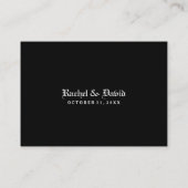 Cartes de siège mariage BLANK - Araignée gothique (Dos)