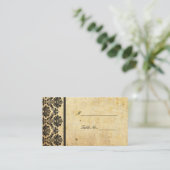 Cartes de siège Mariage damassé vintages (Debout devant)