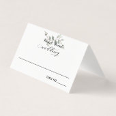 Cartes de siège Mariage de la police Swash (Front)