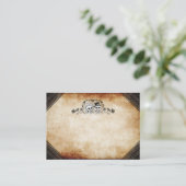 Cartes de siège mariage - Noms avant BLANC sur l'a (Debout devant)