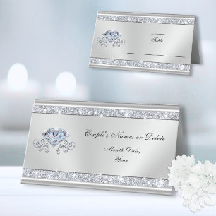 Cartes de siège Mariage personnalisées, Diamant