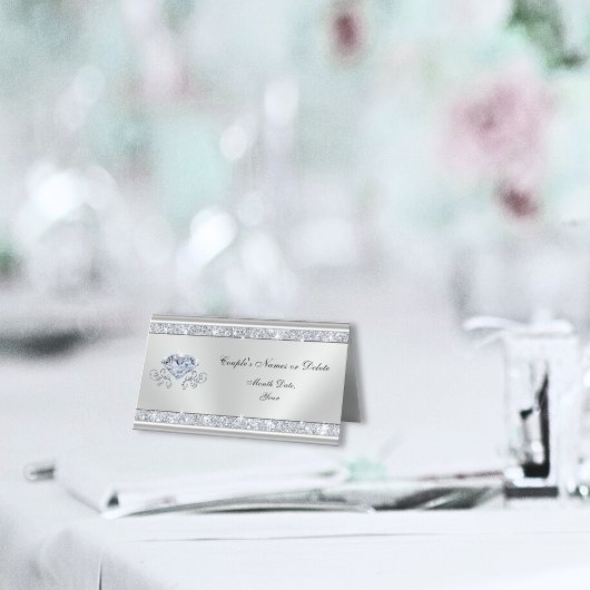 Cartes de siège Mariage personnalisées, Diamant