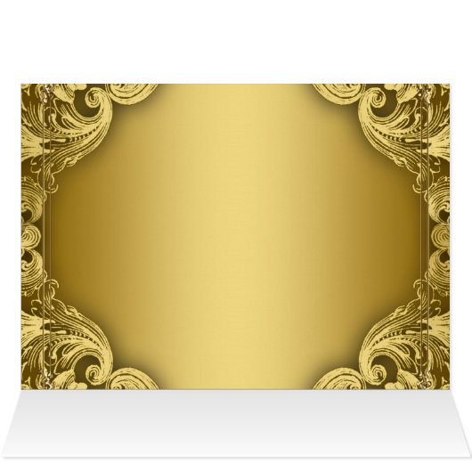 Cartes de siège réservées Élégant Or (Intérieur Horizontal (haut))