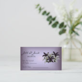 Cartes de siège violettes et blanches (Debout devant)