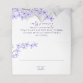 Cartes de sièges Lilac Mountain (Extérieur déplié)