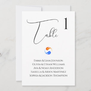 Cartes de sièges - Mariage-Twin Flames-Blanc-Blanc