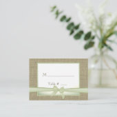 Cartes de sièges pour le Burlap vert du printemps (Debout devant)