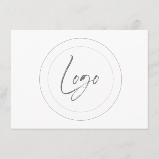 Cartes de signalisation de logo modifiables (Devant)
