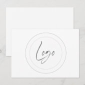 Cartes de signalisation de logo modifiables (Devant / Derrière)