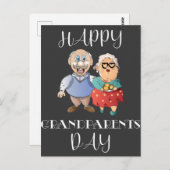 Cartes de signes de la fête des grands-parents (Devant / Derrière)