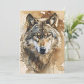Cartes de signification animale du Totem du loup (Debout devant)