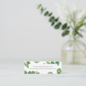Cartes de site de mariage à la verdure boho d'euca (Debout devant)